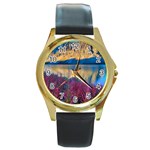 BANFF NATIONAL PARK 1 Round Gold Metal Watches Front