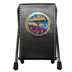 Banff National Park 1 Pen Holder Desk Clocks by trendistuff