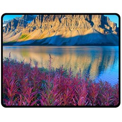 Banff National Park 1 Double Sided Fleece Blanket (medium) 