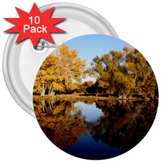 Autumn Lake 3  Buttons (10 Pack)  by trendistuff