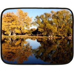 Autumn Lake Double Sided Fleece Blanket (mini) 