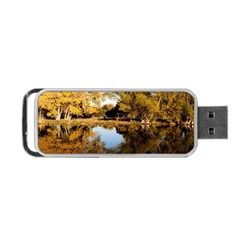 Autumn Lake Portable Usb Flash (one Side)