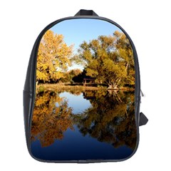 Autumn Lake School Bags (xl)  by trendistuff