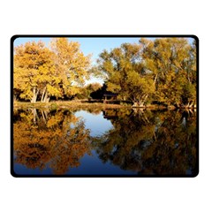 Autumn Lake Double Sided Fleece Blanket (small) 