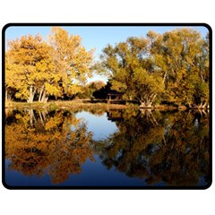 Autumn Lake Double Sided Fleece Blanket (medium) 