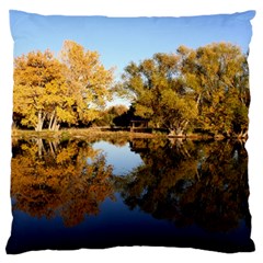 Autumn Lake Large Flano Cushion Cases (one Side) 