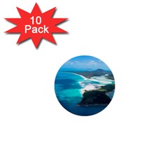 Whitehaven Beach 2 1  Mini Buttons (10 Pack)  by trendistuff