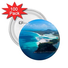 Whitehaven Beach 2 2 25  Buttons (100 Pack)  by trendistuff