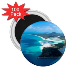 Whitehaven Beach 2 2 25  Magnets (100 Pack)  by trendistuff