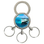 WHITEHAVEN BEACH 2 3-Ring Key Chains