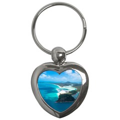 Whitehaven Beach 2 Key Chains (heart)  by trendistuff