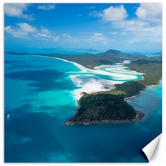 Whitehaven Beach 2 Canvas 12  X 12   by trendistuff