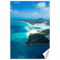 Whitehaven Beach 2 Canvas 12  X 18   by trendistuff