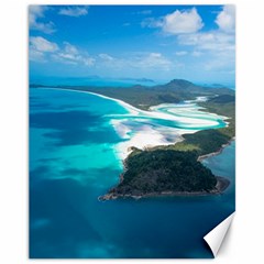 Whitehaven Beach 2 Canvas 11  X 14   by trendistuff