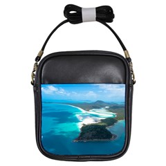 Whitehaven Beach 2 Girls Sling Bags by trendistuff