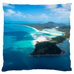 Whitehaven Beach 2 Large Cushion Cases (two Sides)  by trendistuff