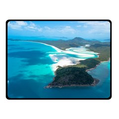 Whitehaven Beach 2 Double Sided Fleece Blanket (small) 