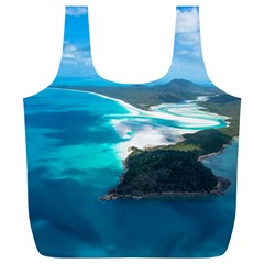 Whitehaven Beach 2 Full Print Recycle Bags (l)  by trendistuff