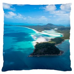 Whitehaven Beach 2 Standard Flano Cushion Cases (two Sides)  by trendistuff