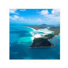 Whitehaven Beach 2 Small Satin Scarf (square) 