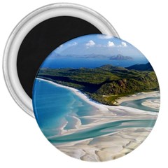 Whitehaven Beach 1 3  Magnets by trendistuff