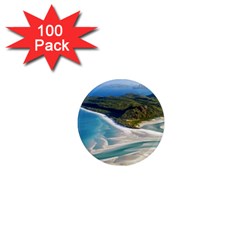 Whitehaven Beach 1 1  Mini Magnets (100 Pack)  by trendistuff