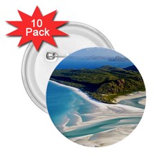 Whitehaven Beach 1 2 25  Buttons (10 Pack)  by trendistuff