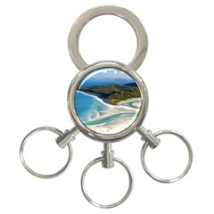 Whitehaven Beach 1 3-ring Key Chains by trendistuff