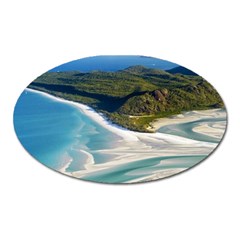 Whitehaven Beach 1 Oval Magnet by trendistuff