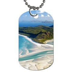 Whitehaven Beach 1 Dog Tag (one Side) by trendistuff