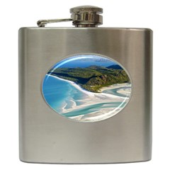 Whitehaven Beach 1 Hip Flask (6 Oz) by trendistuff