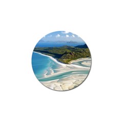 Whitehaven Beach 1 Golf Ball Marker by trendistuff