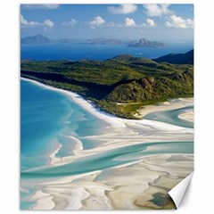 Whitehaven Beach 1 Canvas 8  X 10  by trendistuff