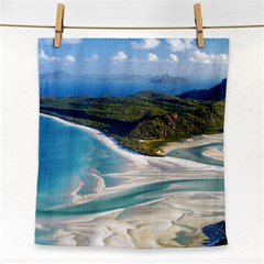 Whitehaven Beach 1 Face Towel by trendistuff