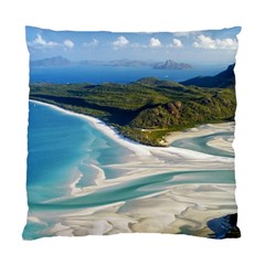 Whitehaven Beach 1 Standard Cushion Case (one Side)  by trendistuff