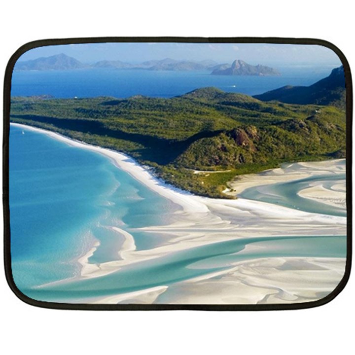 WHITEHAVEN BEACH 1 Double Sided Fleece Blanket (Mini) 