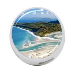 Whitehaven Beach 1 4-port Usb Hub (two Sides)  by trendistuff