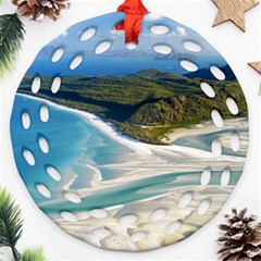 Whitehaven Beach 1 Ornament (round Filigree) 