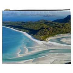 Whitehaven Beach 1 Cosmetic Bag (xxxl)  by trendistuff