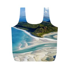 Whitehaven Beach 1 Full Print Recycle Bags (m) 