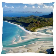 Whitehaven Beach 1 Standard Flano Cushion Cases (two Sides) 