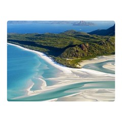 Whitehaven Beach 1 Double Sided Flano Blanket (mini) 