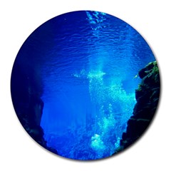 Underwater Trench Round Mousepads by trendistuff