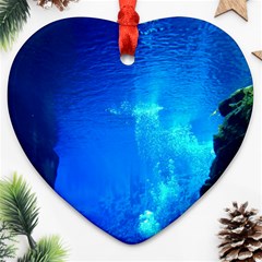 Underwater Trench Ornament (heart)  by trendistuff