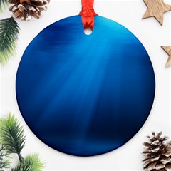 Underwater Sunlight Ornament (round)  by trendistuff