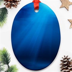 Underwater Sunlight Ornament (oval)  by trendistuff