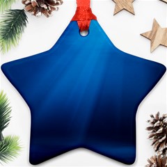 Underwater Sunlight Ornament (star)  by trendistuff