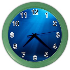 Underwater Sunlight Color Wall Clocks by trendistuff