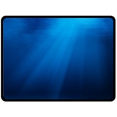 Underwater Sunlight Double Sided Fleece Blanket (large) 