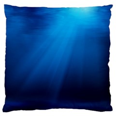 Underwater Sunlight Large Flano Cushion Cases (one Side) 